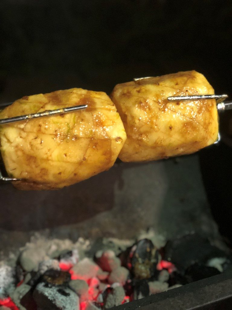 Jack Daniel's Fire infused pineapple rotisserie