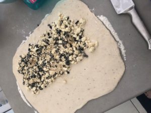 Kamado Baked Olive and Feta pull-apart bread