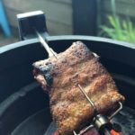 Pork belly on the Kamado Joe joetisserie