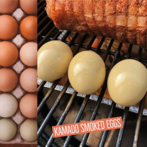 Kamado Smoked Eggs