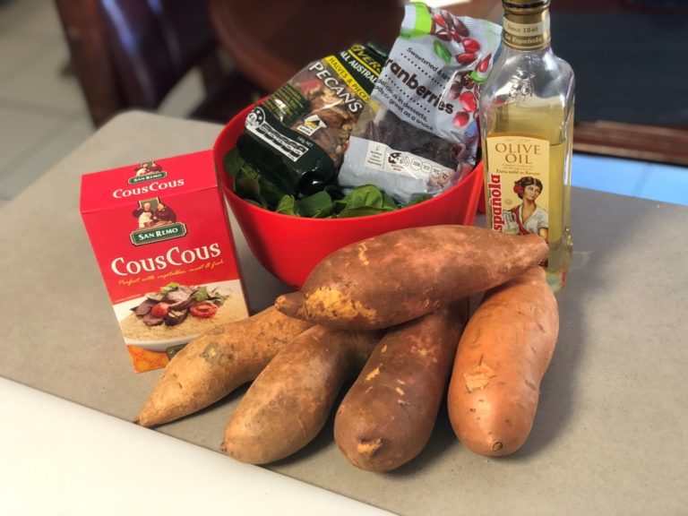 Sweet Potato Couscous Spinach