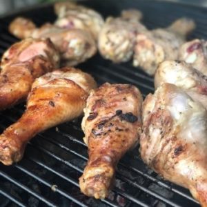 Sticky Honey Garlic Ginger Kamado Grilled Chicken Drumsticks - Kamado Life