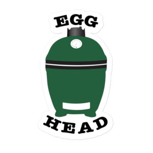 Egg Head Funny Dad BBQ Grilling Big Green Egg Sticker – Bubble-free stickers