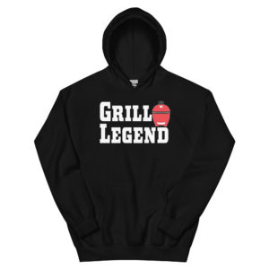 Grill Legend | Kamado Style | BBQ Grill Gift | Pitmaster Gift | Barbecue Hoodie |  Unisex Hoodie